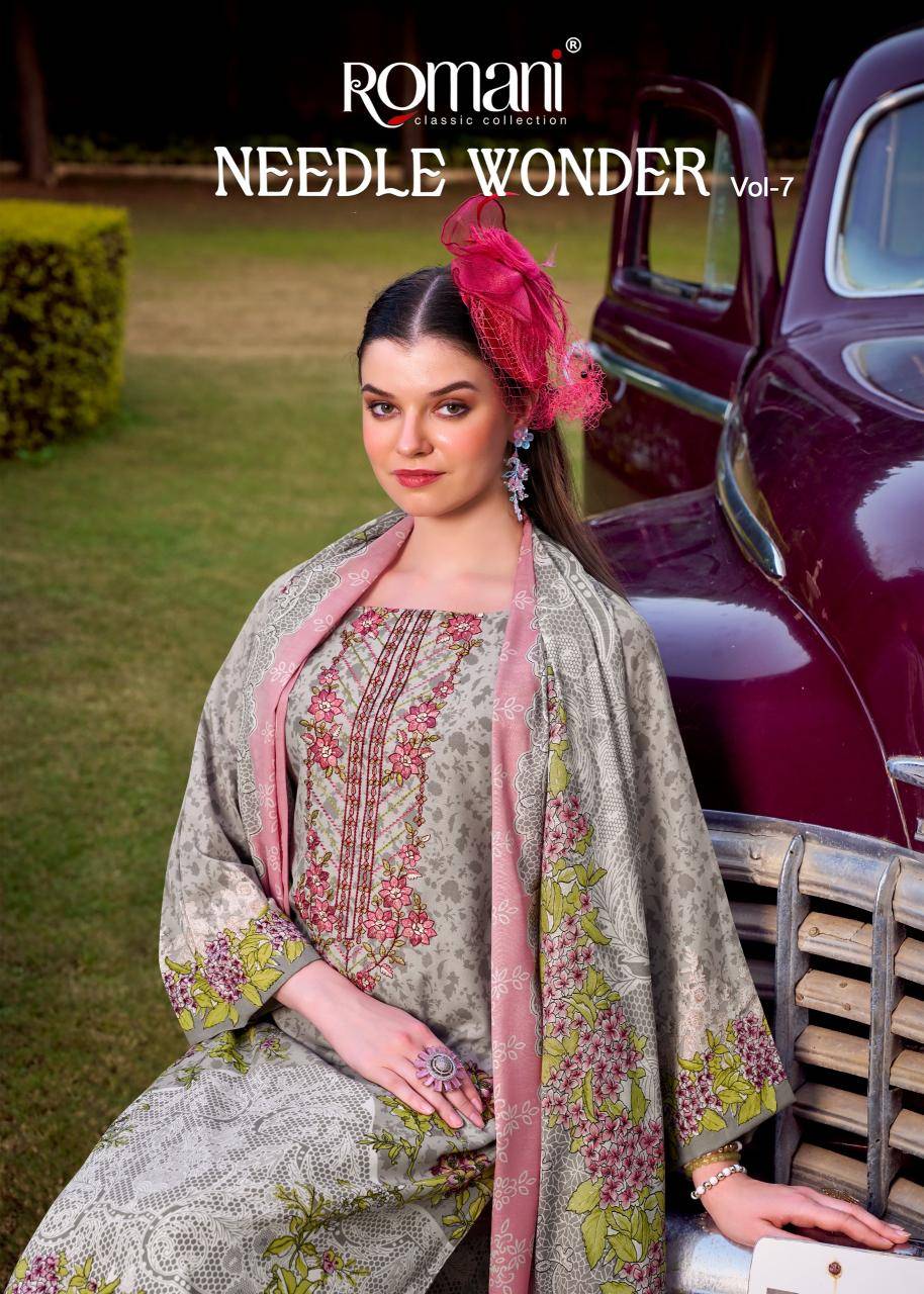 Romani needle wonder vol 7  Ladies dress material wholesale in ahmedabad